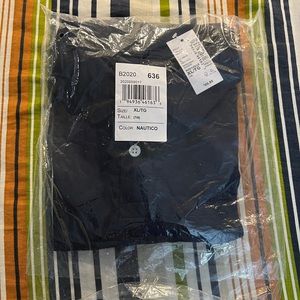 NEW- never worn boys navy blue polo uniform top. Size 14 (XL)